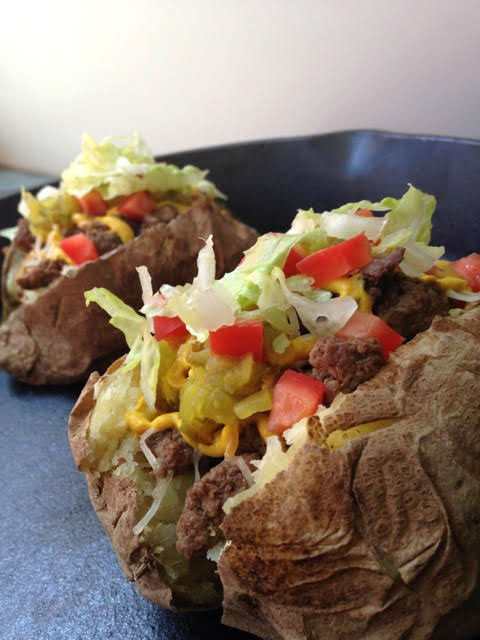 Baked Potato Diet
 Cheeseburger Loaded Baked Potatoes Sinful Nutrition