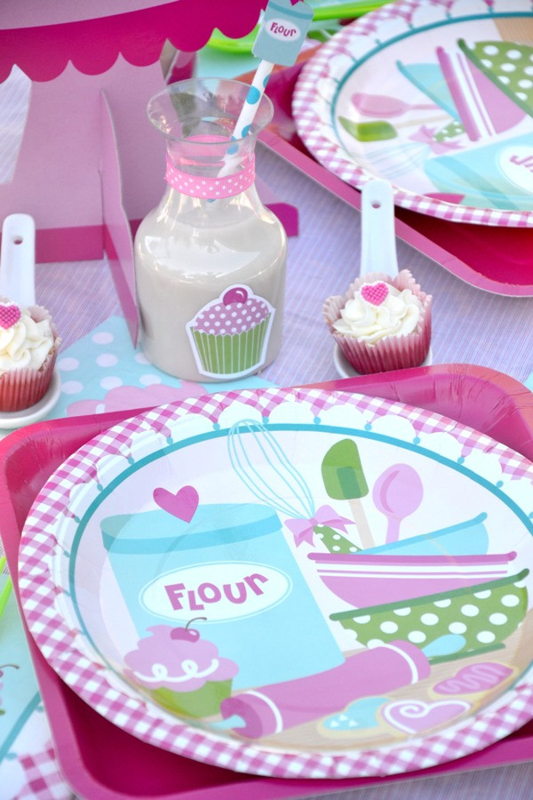 Baking Birthday Party
 A Very Sweet Pink Cupcake Baking Birthday Party Party
