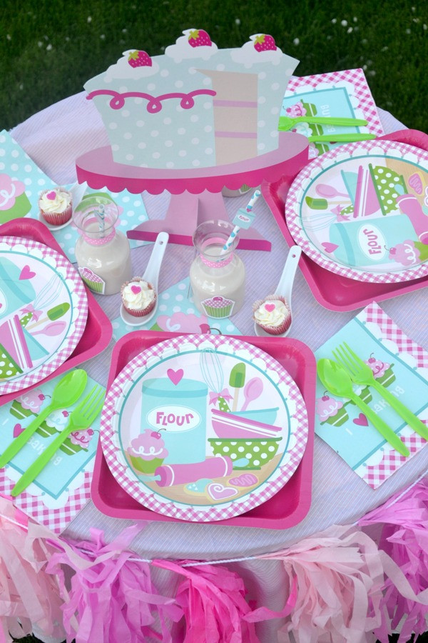 Baking Birthday Party
 A Very Sweet Pink Cupcake Baking Birthday Party Party