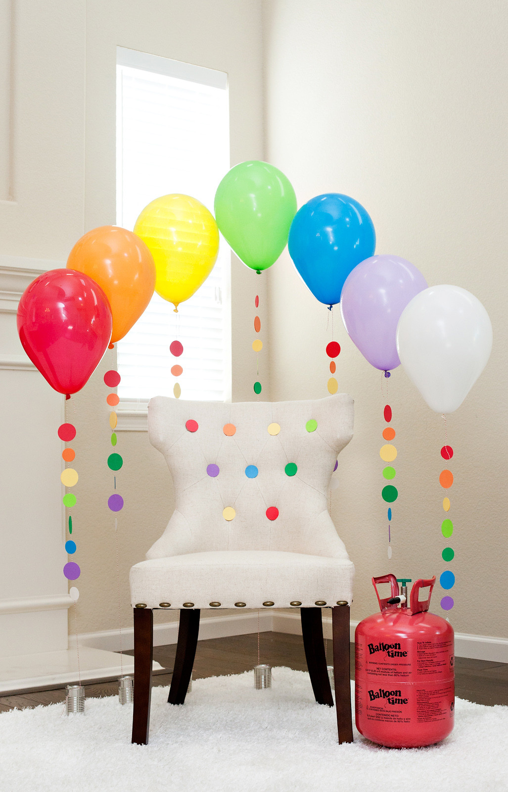 Balloons Decoration For Birthday Party
 Rainbow Balloon Tassel Tutorial