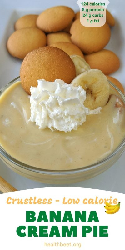 Banana Cream Pie Calories
 Crustless Low Calorie Banana Cream Pie Health Beet