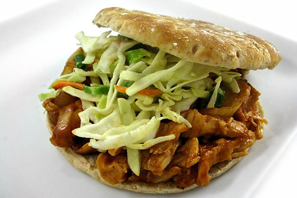 Barbecued Chicken Sandwiches
 Oven Baked Skinny Shredded Barbecue Chicken Sandwiches