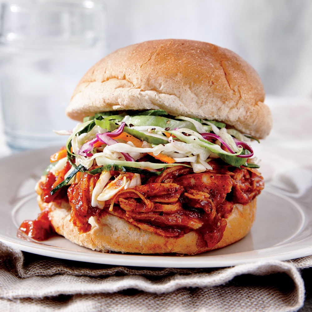 Barbecued Chicken Sandwiches
 BBQ Chicken Sandwiches Cooking Light