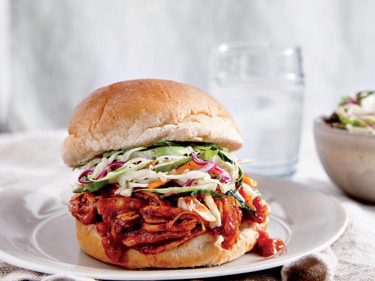 Barbecued Chicken Sandwiches
 BBQ Chicken Sandwiches with Coleslaw Recipe