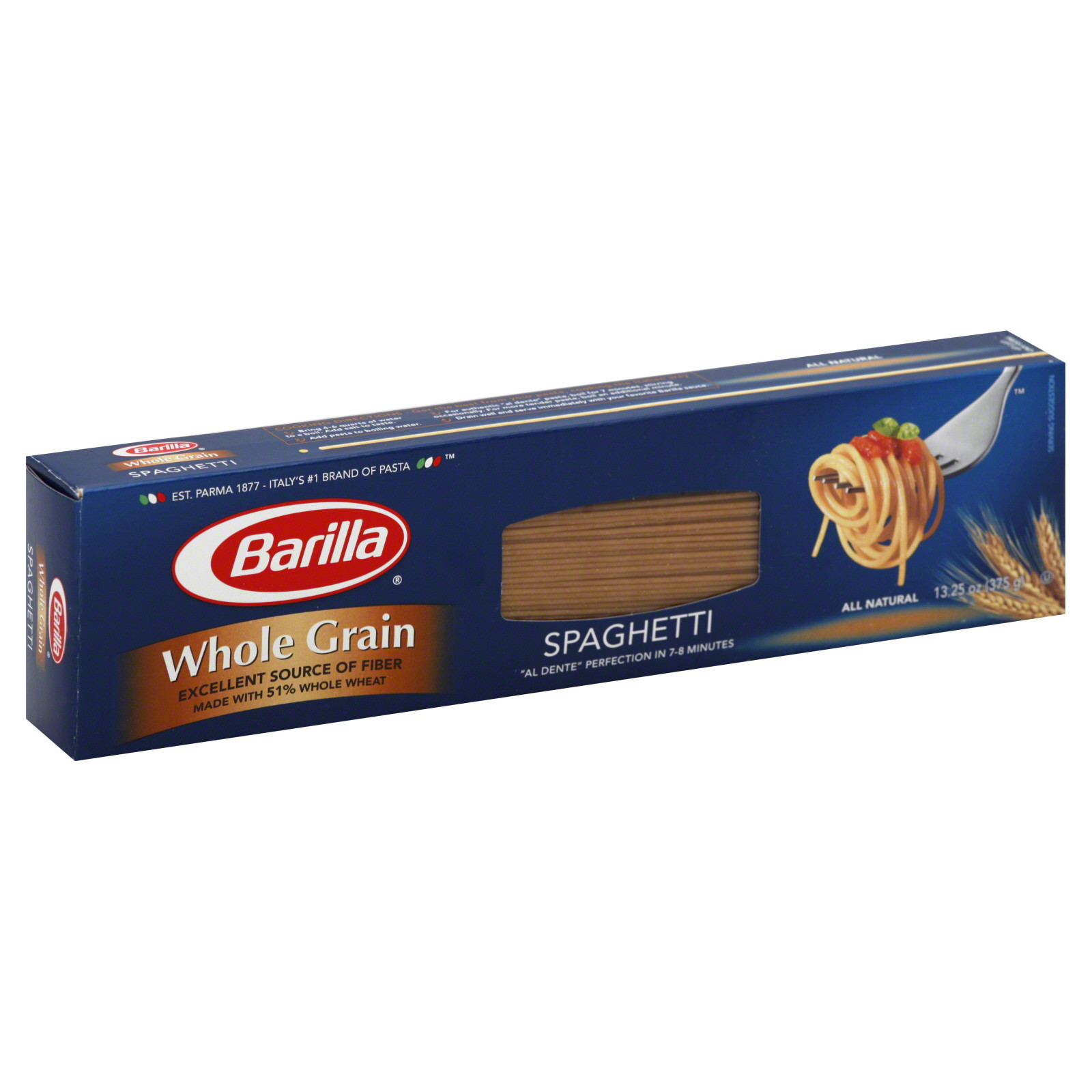 Barilla Whole Grain Spaghetti
 Barilla Whole Grain Spaghetti 13 25 oz 375 g
