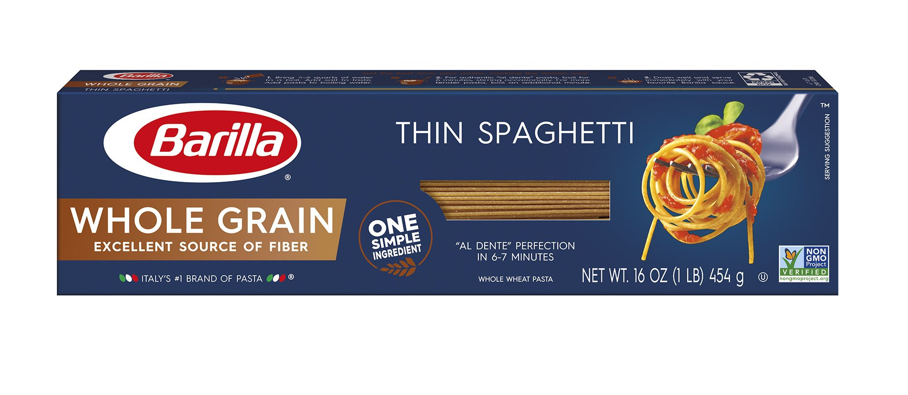 Barilla Whole Grain Spaghetti
 Amazon Barilla Whole Grain Pasta Penne 16 Ounce