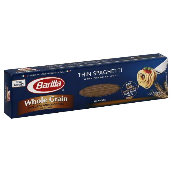 Barilla Whole Grain Spaghetti
 Barilla Barilla Whole Grain Spaghetti 13 25 oz Walmart
