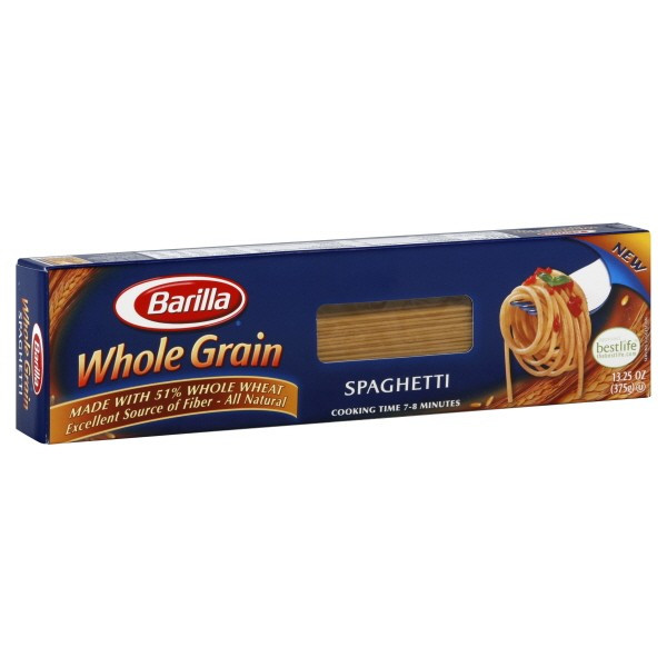 Barilla Whole Grain Spaghetti
 Barilla Pasta Spaghetti Whole Grain