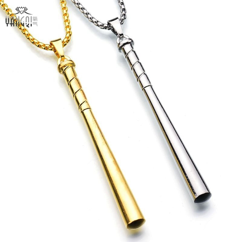 Baseball Necklaces For Guys
 New Hip Hop Gold Silve Long Chains Necklace Hiphop