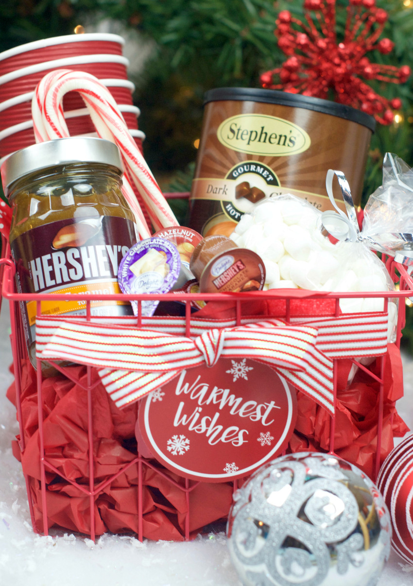 Basket Gift Ideas
 Hot Chocolate Gift Basket for Christmas – Fun Squared