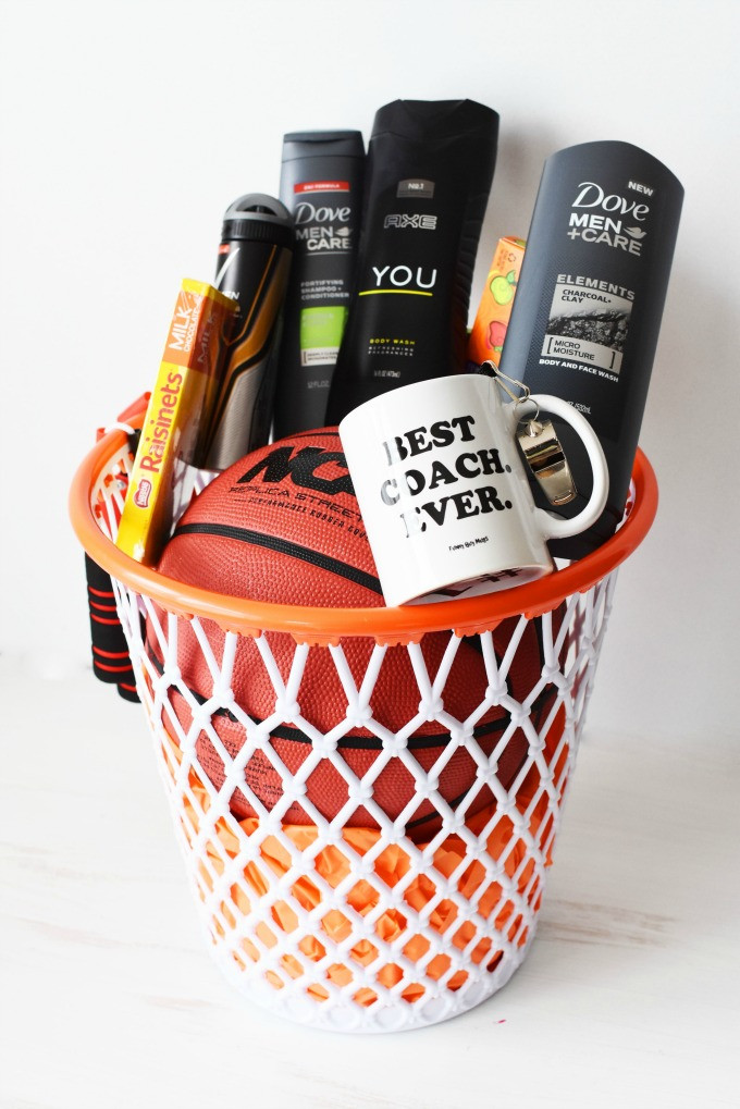 Basketball Coach Gift Ideas Pinterest
 The BEST DIY Basketball Coach Themed Gift Basket They will