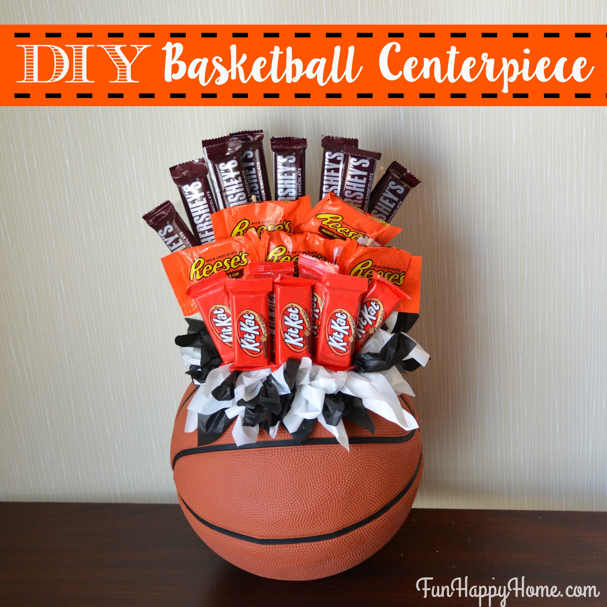 Basketball Gift Basket Ideas
 DIY Basketball Centerpiece A Fun Candy Bouquet