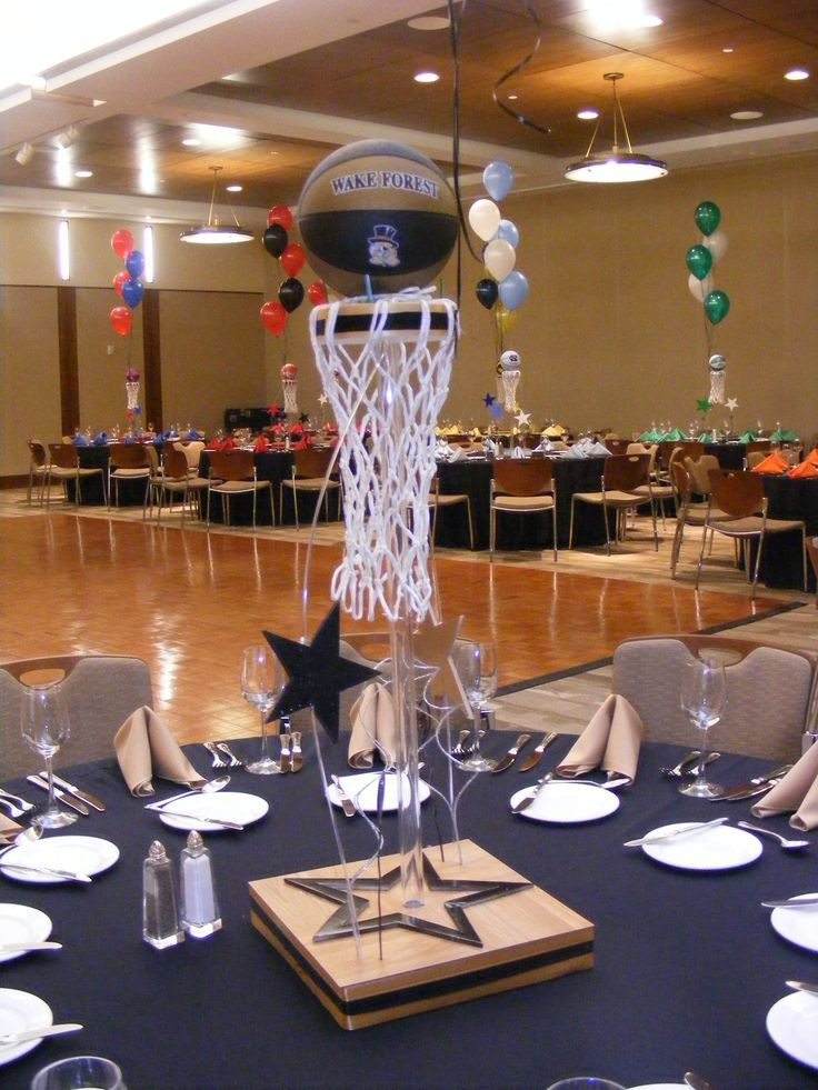 Basketball Graduation Party Ideas
 basketball centerpieces