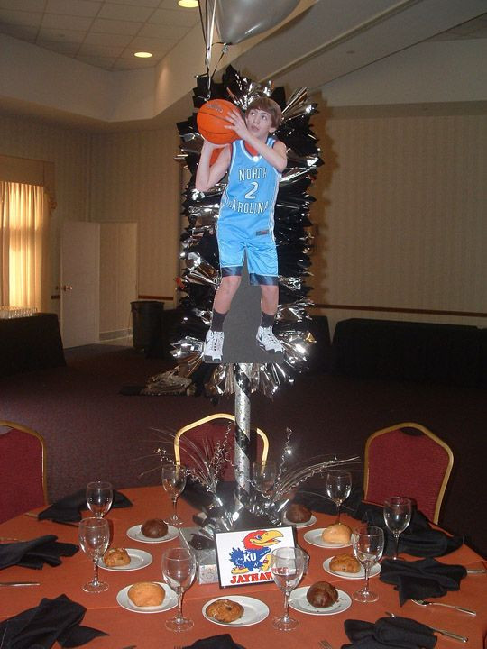 Basketball Graduation Party Ideas
 basketball centerpieces