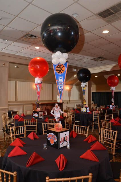 Basketball Graduation Party Ideas
 Sports Themed Centerpieces Basketball Themed Bar Mitzvah