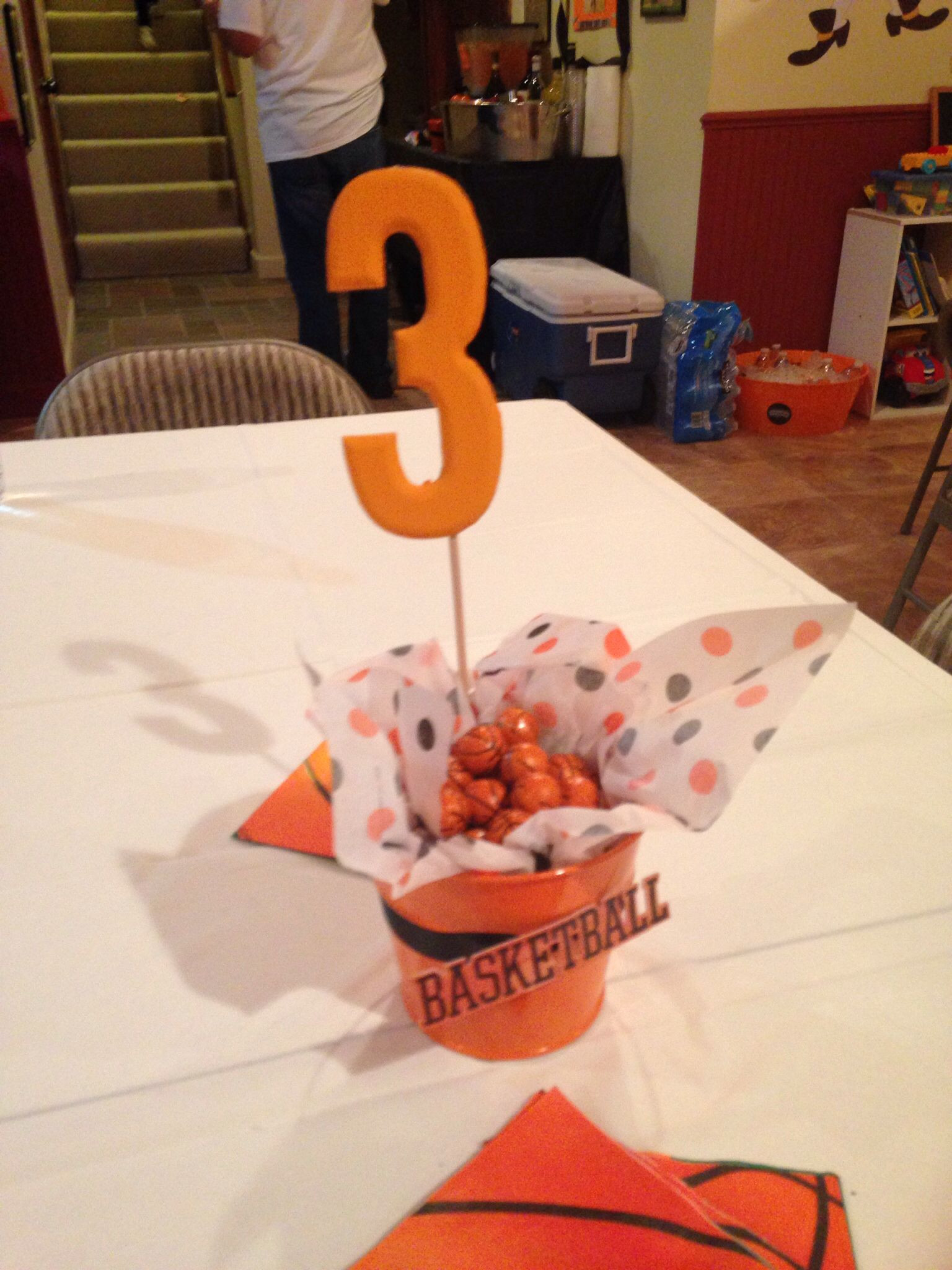 Basketball Graduation Party Ideas
 Centerpieces