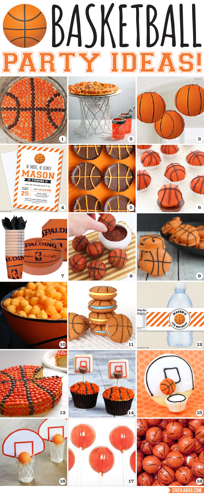 Basketball Party Food Ideas
 Slam dunk basketball party ideas