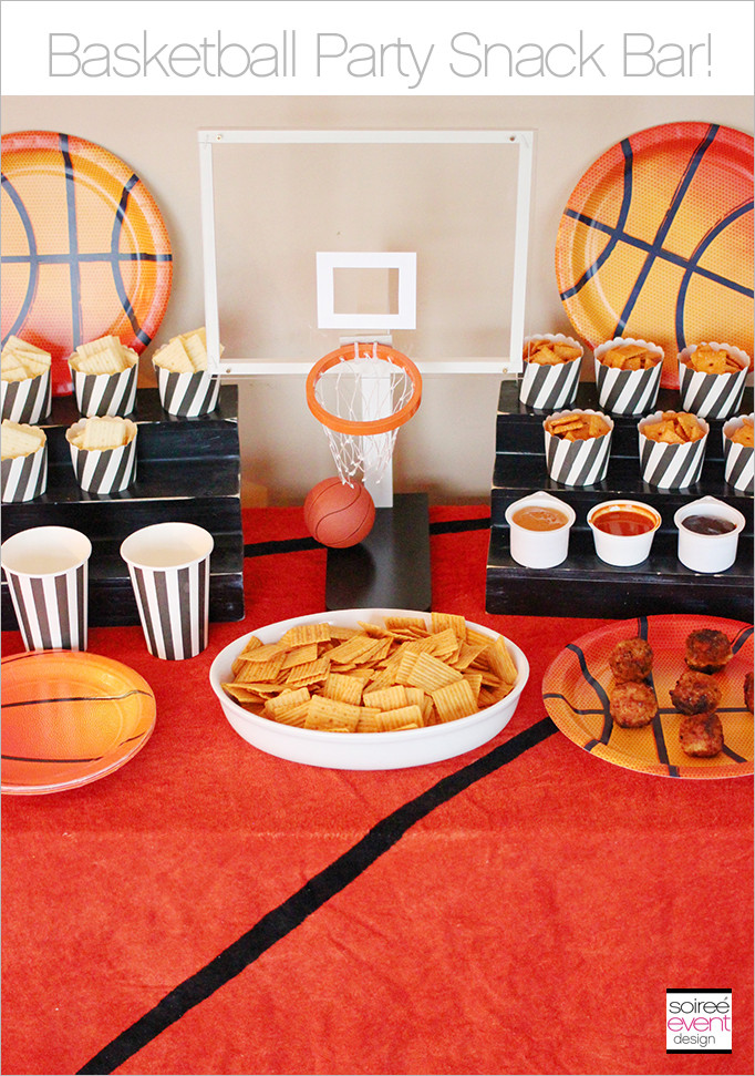 Basketball Party Food Ideas
 Basketball Party Snack Bar Cheez It Meatball Recipe
