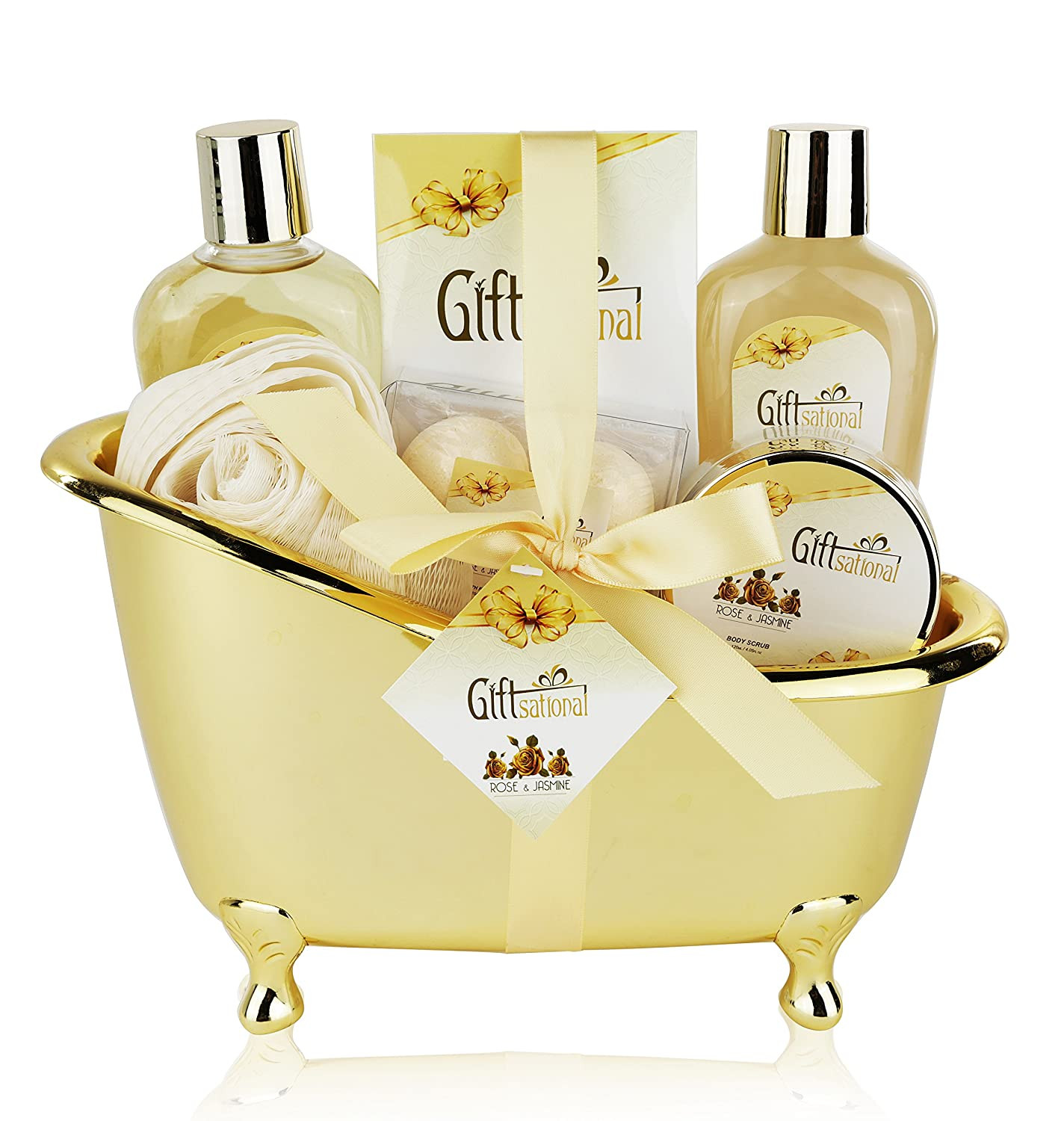 Bath Gift Basket Ideas
 Spa Gift Basket Rose Jasmine Bath Set Womens Shower Kit