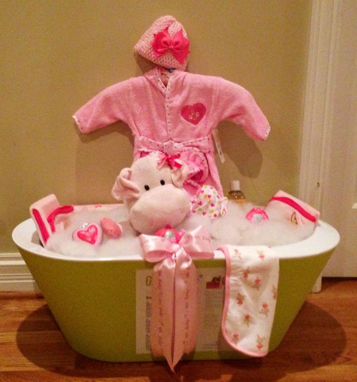 Bath Gift Basket Ideas
 Baby shower bath tub basket Gift Ideas