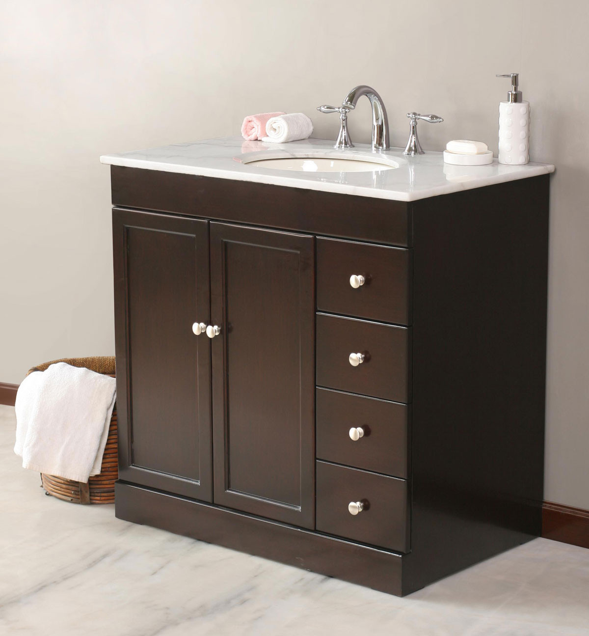 Bathroom Cabinets And Countertops
 Bathroom Vanities with Tops Choosing the Right Countertop