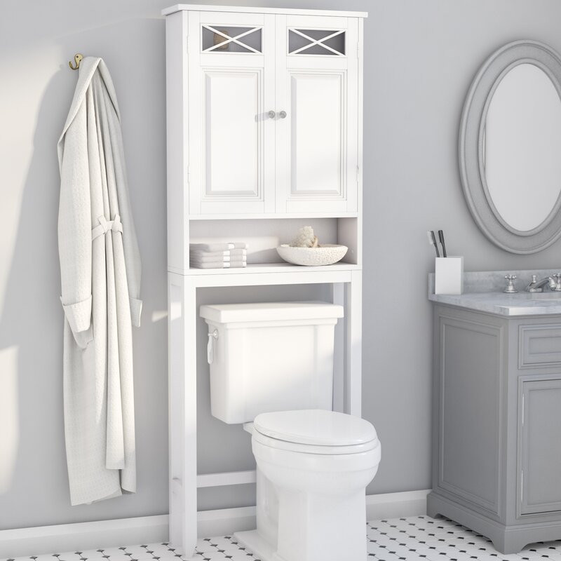 Bathroom Cabinets Over The Toilet
 Darby Home Co Coddington 25" W x 68" H Over The Toilet