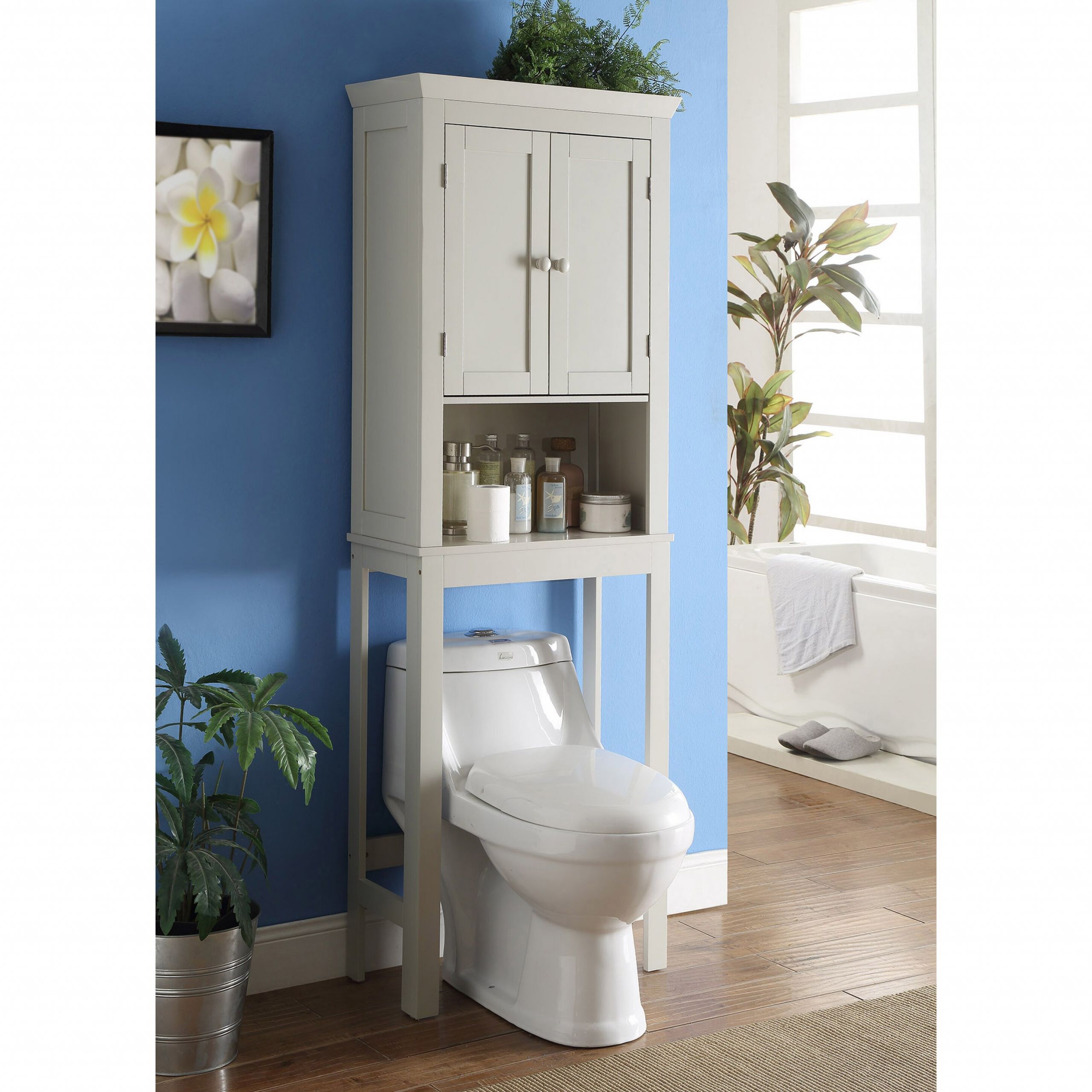 Bathroom Cabinets Over The Toilet
 4D Concepts Rancho Bathroom Space Saver Over the Toilet
