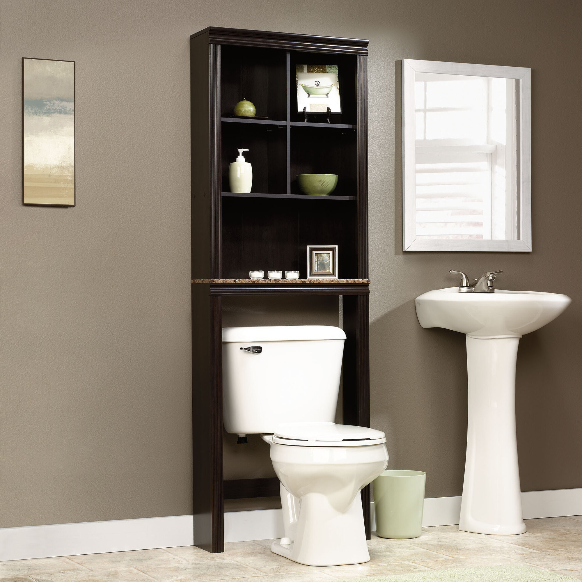 Bathroom Cabinets Over The Toilet
 Over The Toilet Storage Bathroom Space Saver Cubby
