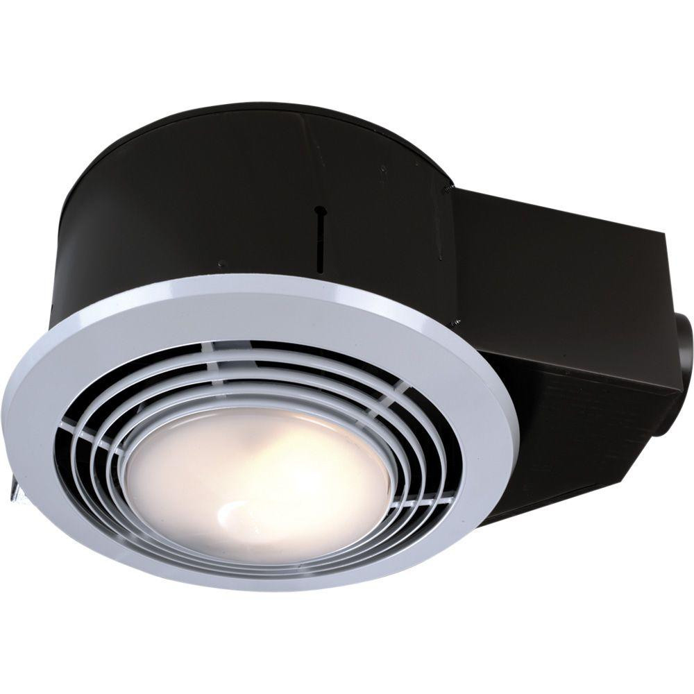 Bathroom Ceiling Exhaust Fan
 100 CFM Ceiling Bathroom Exhaust Fan with Light and Heater