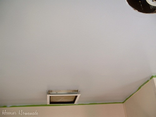 Bathroom Ceiling Paint Home Depot
 Remodeling our Bath with Home Depot Step 2 Hoosier Homemade