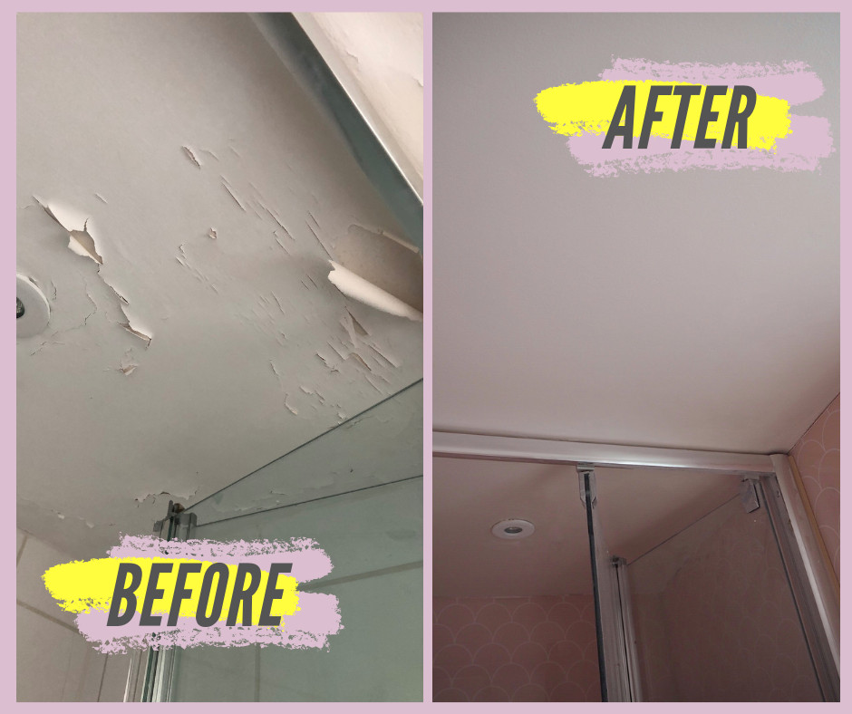 Bathroom Ceiling Paint Peeling
 How To Repair A Peeling Bathroom Wall Ceiling — MELANIE