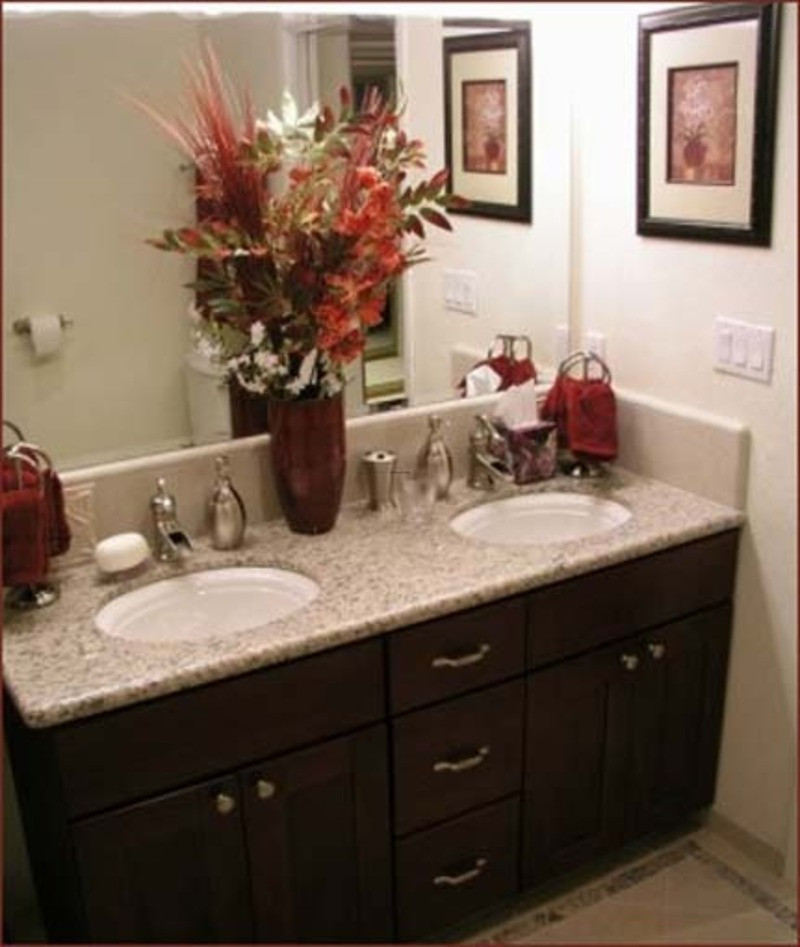 Bathroom Counter Decorating Ideas
 Granite Bathroom Countertops With design