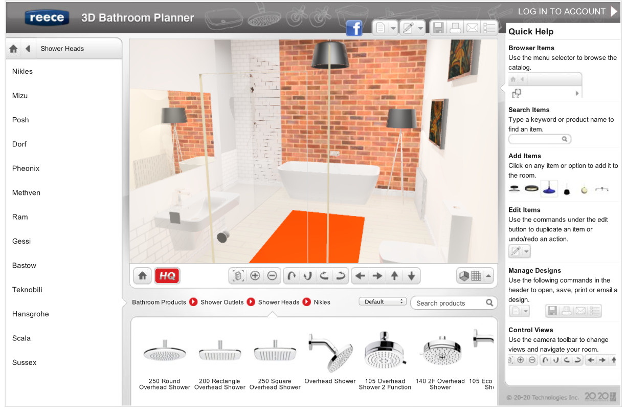 Bathroom Design Layout Planner
 New easy online 3D bathroom planner lets you design