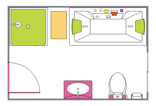 Bathroom Design Layout Planner
 Bathroom floor planner helps you plan your entire bathroom