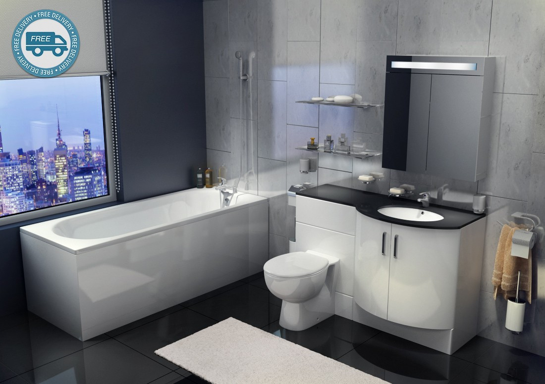 Bathroom Design Online
 Sparkle Designer Bathroom Suite Bathrooms at Bathshop321