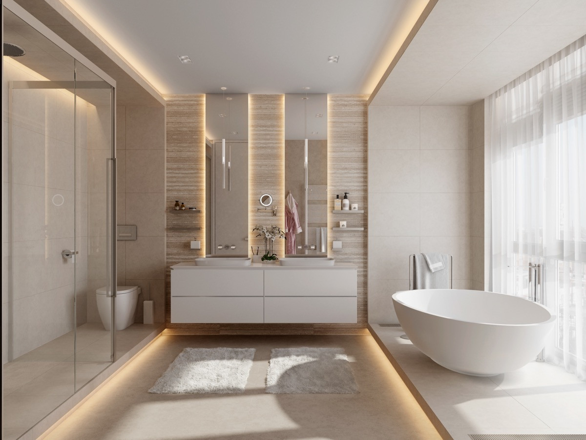 Bathroom Design Pictures
 50 Luxury Bathrooms And Tips You Can Copy From Them