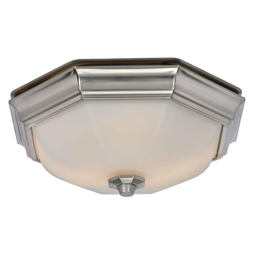 Bathroom Exhaust Fan And Light
 Hunter Huntley Decorative Brushed Nickel Medium Room Size