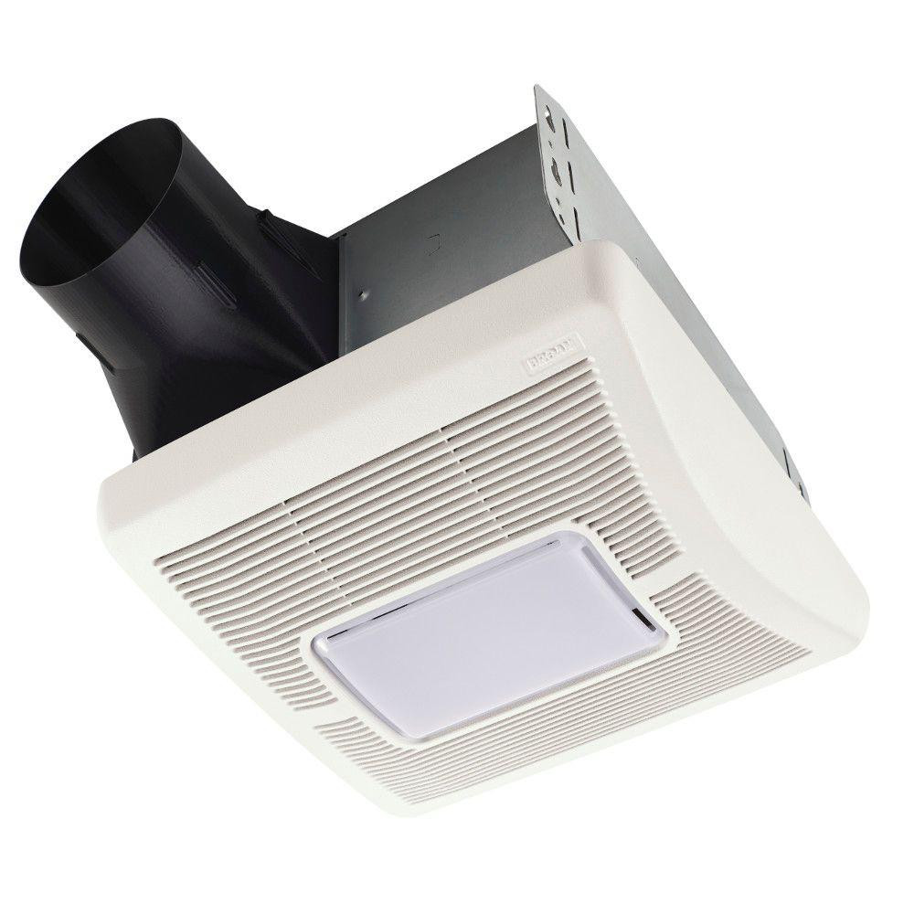 Bathroom Exhaust Fan And Light
 Broan InVent Series 110 CFM Ceiling Roomside Installation