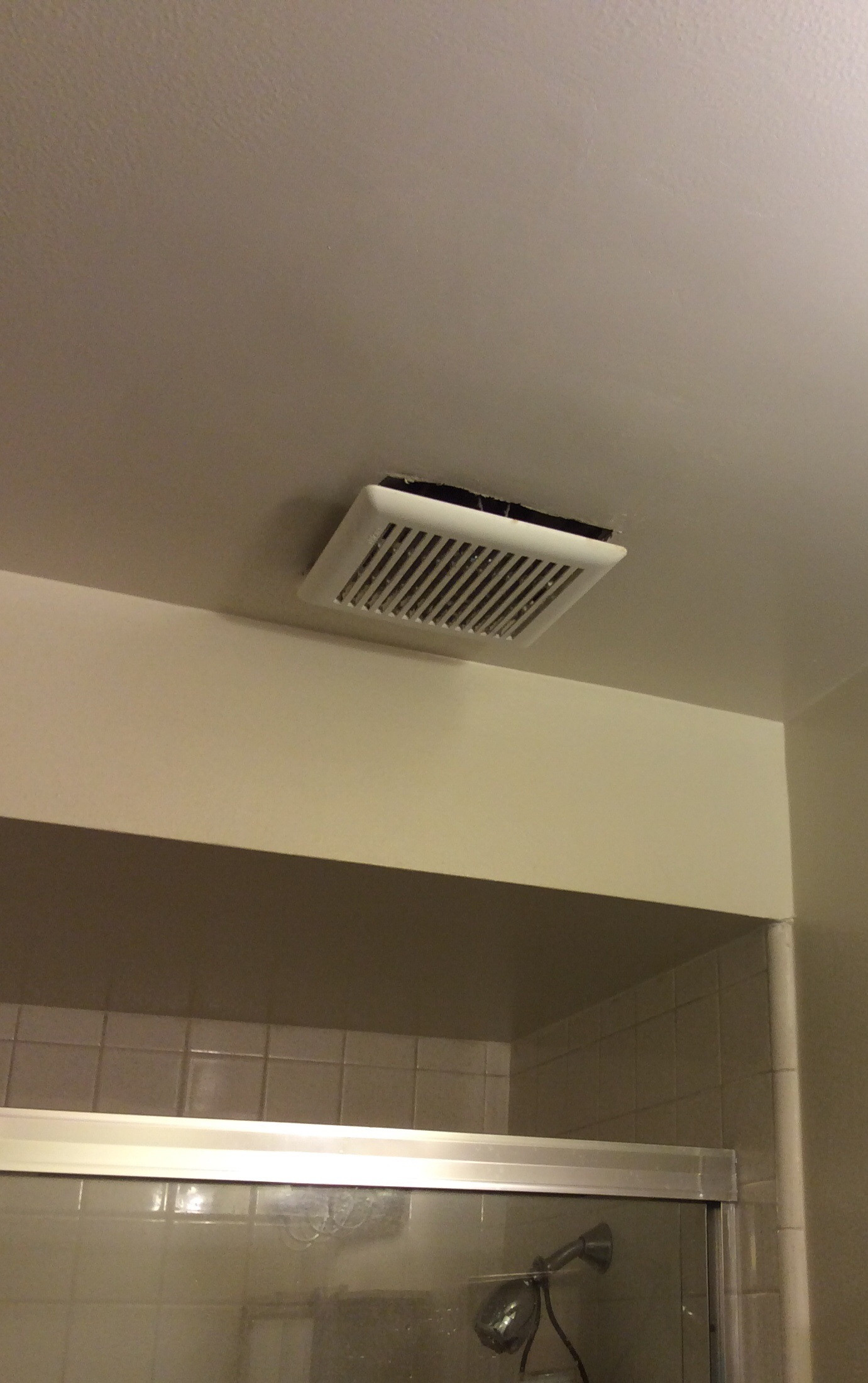 Bathroom Exhaust Fan Cover
 bathroom Is it normal for an exhaust fan cover to hang