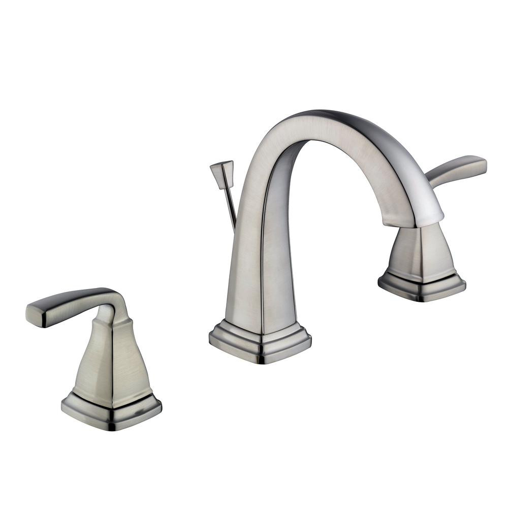 Bathroom Faucets Brushed Nickel
 Belle Foret Mason 8 in Widespread 2 Handle High Arc
