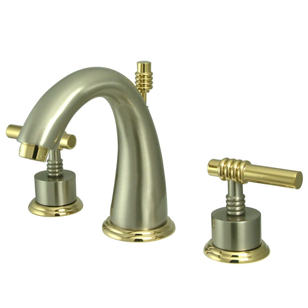 Bathroom Faucets Brushed Nickel
 Kingston Brass KS2969ML Milano Widespread Lavatory Faucet