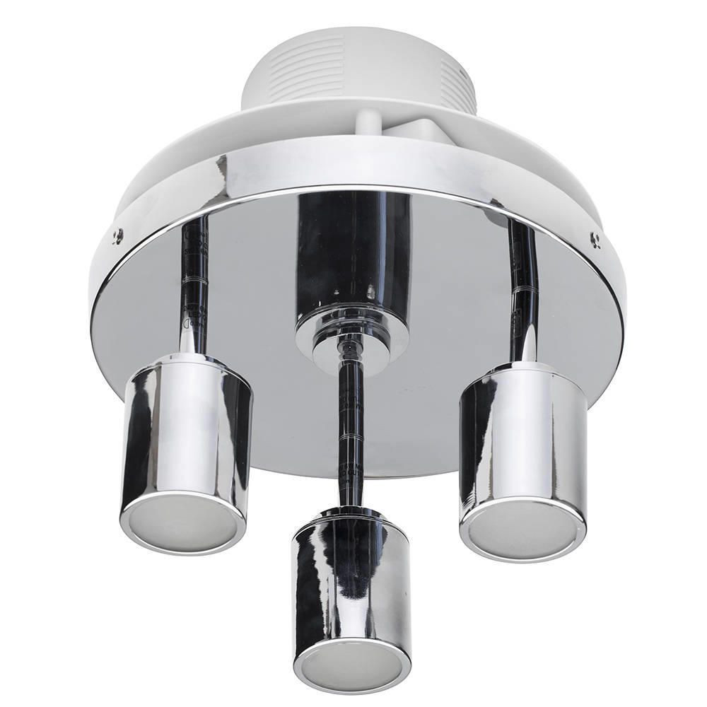 Bathroom Light And Fan
 3 Light Bathroom Ceiling Spotlight w Extractor Fan Chrome