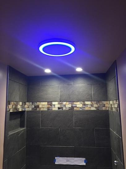 Bathroom Light With Bluetooth Speaker
 Home Netwerks Decorative White 90 CFM Bluetooth Stereo