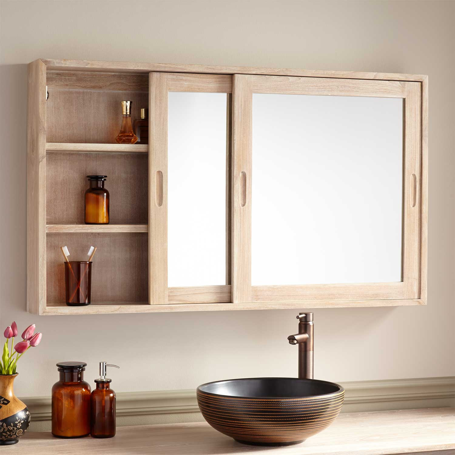 Bathroom Medicine Cabinet
 47" Wulan Teak Medicine Cabinet Bathroom