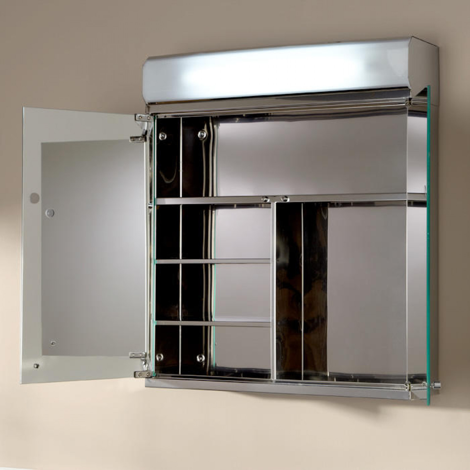 Bathroom Mirror Cabinet With Light
 Delview Stainless Steel Medicine Cabinet with Lighted