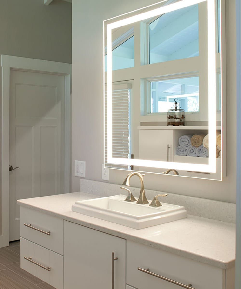 Bathroom Mirror With Light
 Integrity™ Lighted Mirror 30" x 42" Luxury Bathroom Products