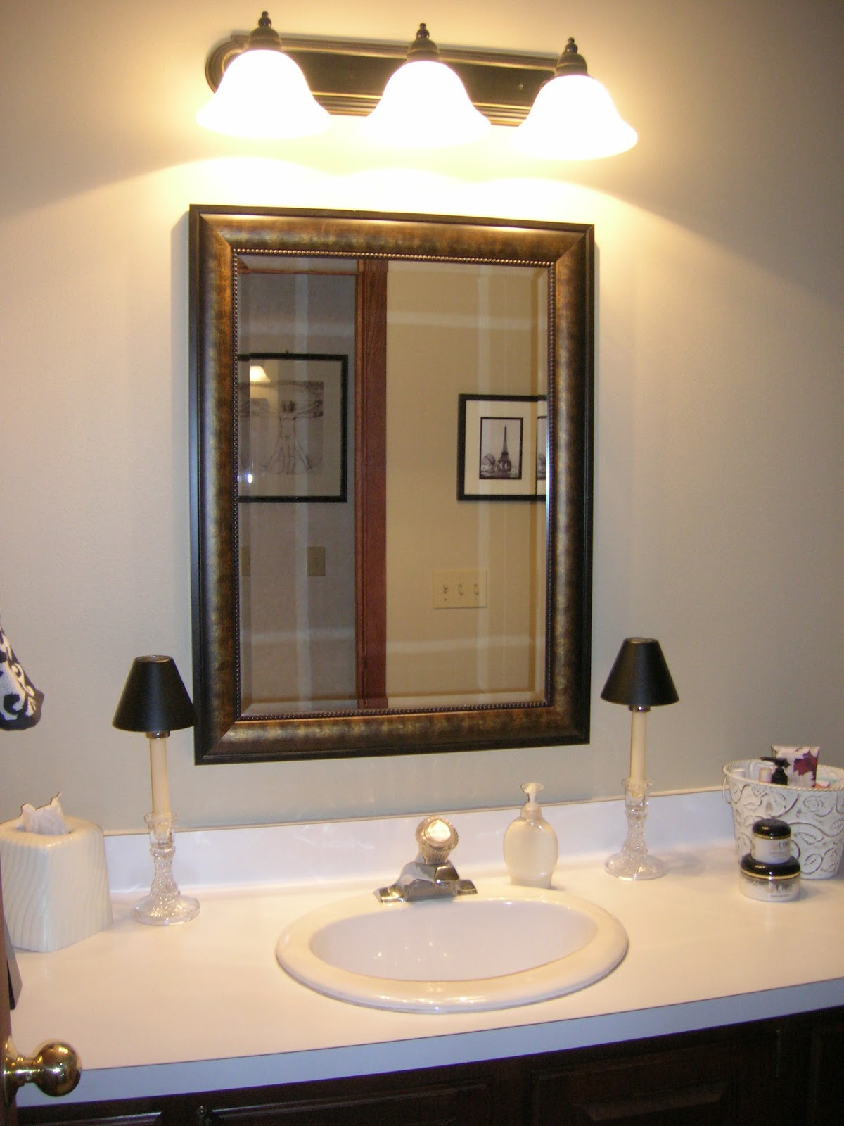 Bathroom Mirror With Light
 Maison Newton Bathroom Finished
