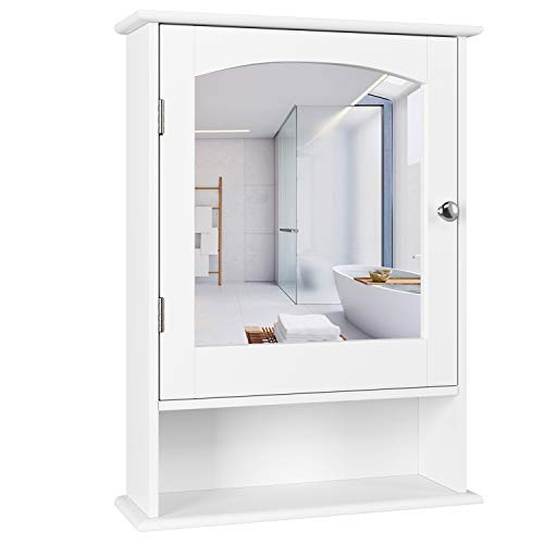 Bathroom Mirror With Shelf Attached
 Homfa Bathroom Mirror Cabinet Wall Mounted Storage