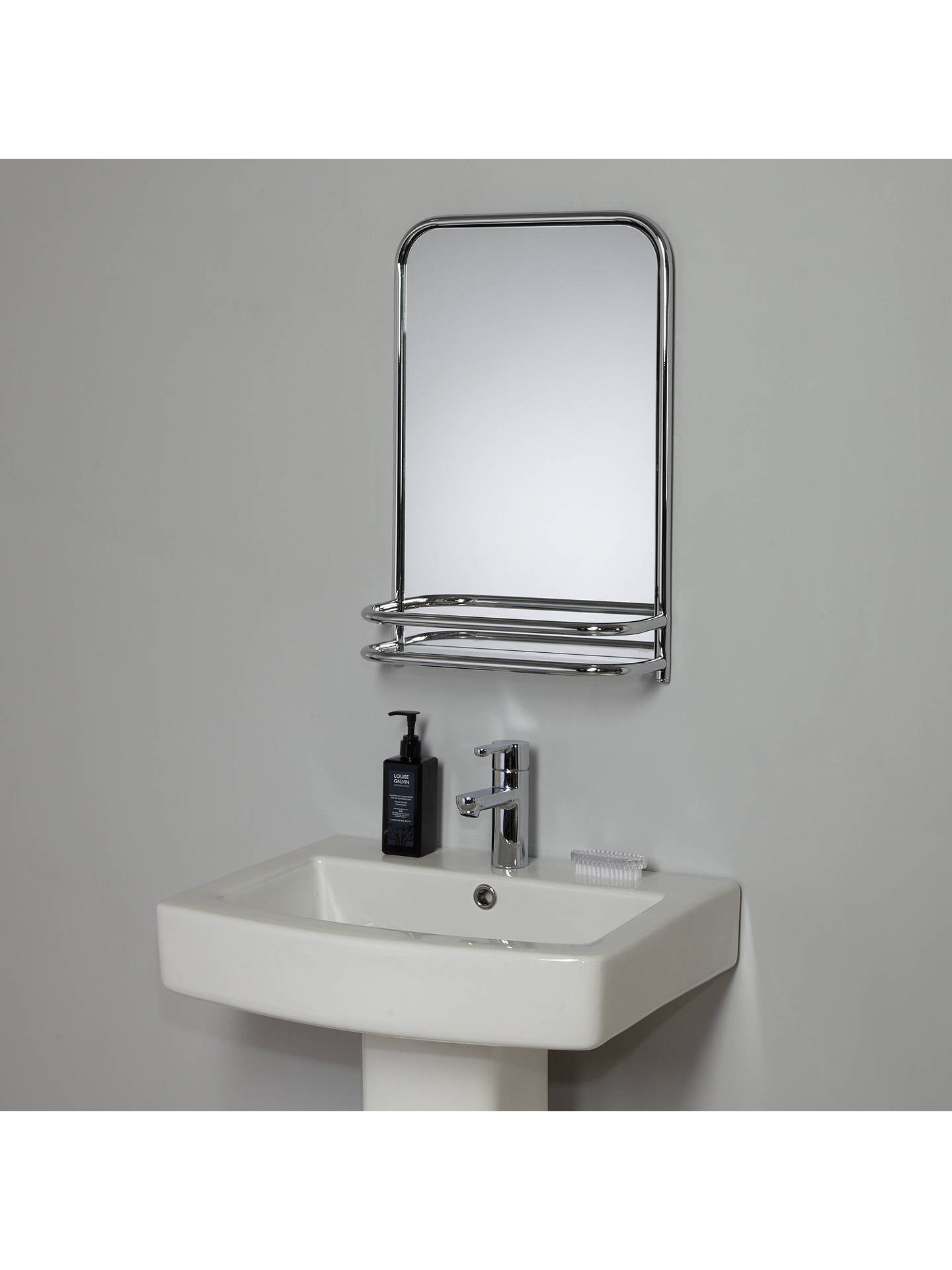 Bathroom Mirror With Shelf Attached
 John Lewis Restoration Bathroom Wall Mirror with Shelf at