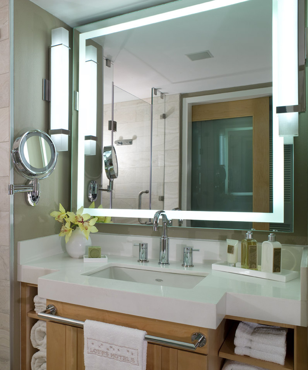 Bathroom Mirrors With Lights
 Integrity™ LED Lighted Bathroom Mirror by Electric Mirror